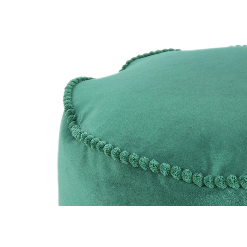 Pouf Rotondo Taj Mahal in Velluto Blu