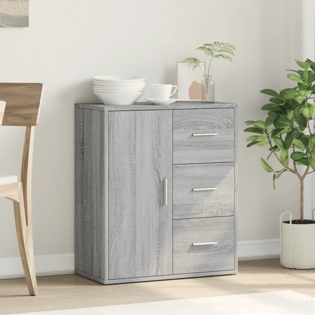 Credenza-Buffet-Armadio da cucina Grigio Sonoma 60x31x70cm in Legno Multistrato 238456