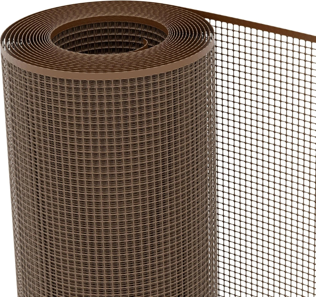 RETE DI PROTEZIONE PER BALCONI 'QUADRANET' mt. 1 x 50 - (maglia 10 x 10 mm) colore marrone  - SIDEX