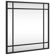 Specchio da Parete | Specchio decorativo Nero 40x40 cm Quadrato in Ferro