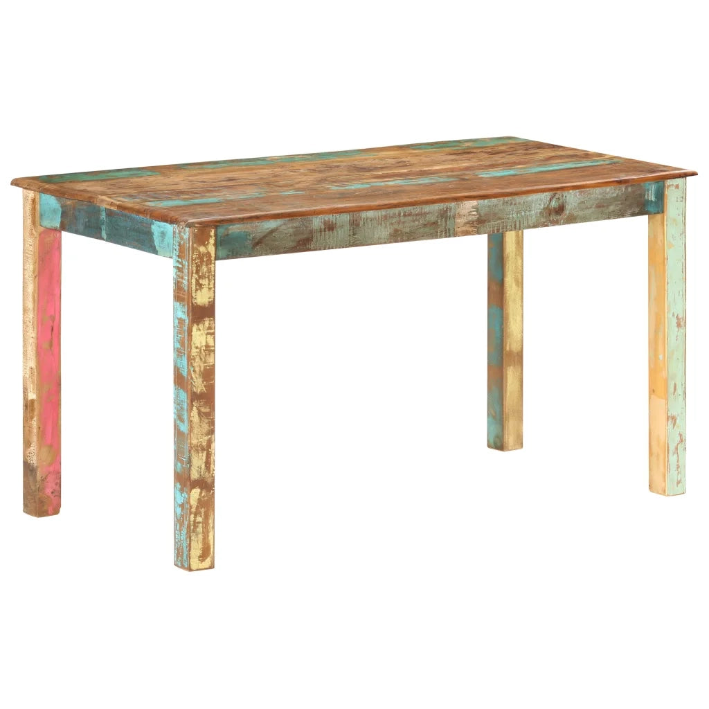 Tavolo da Pranzo in Legno Massello di Recupero 140x70x76 cm cod mxl 58542