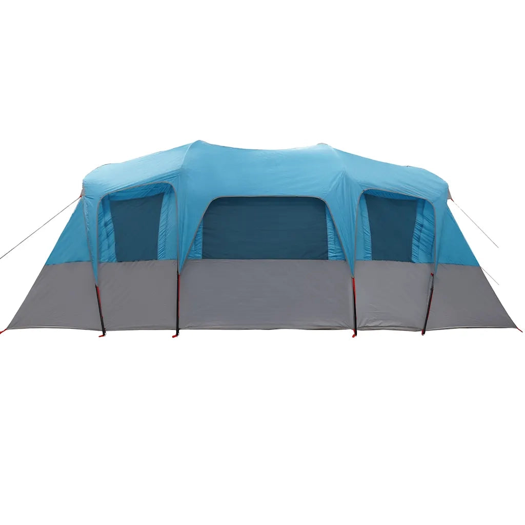 Tenda Familiare a Tunnel per 16 Persone Blu Impermeabile