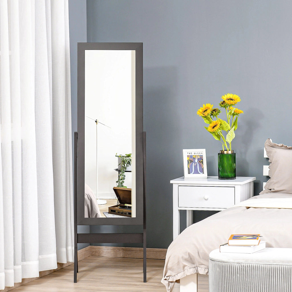 Specchio da parete intero corpo ¨C zephmum ¨C marrone 47x46x148 cm