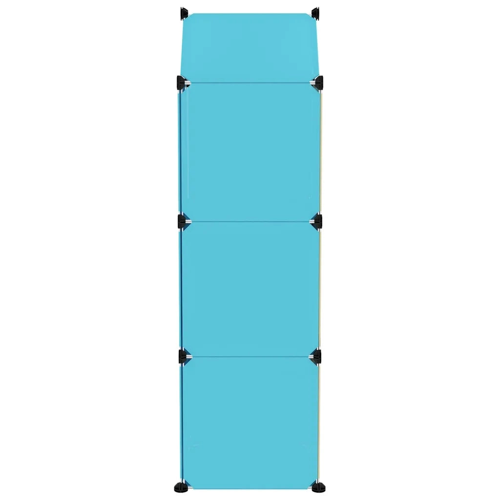 Scaffale Portaoggetti per Bambini con 8 Cubi Blu in PP cod mxl 43586
