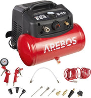 Compressore di aria compattato con accessori 13 pezzi - Silenzioso, basso consumo di manutenzione e multiforme utilizzo