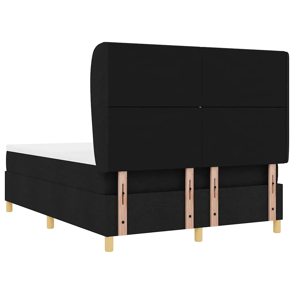 Letto con molle e materasso Grigio Scuro 90x190 cm Tessuto Nero 3340811