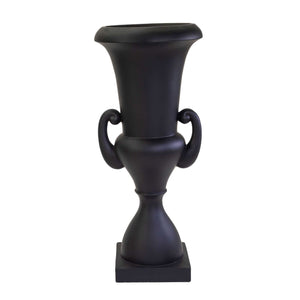 Portavaso resina nero opaco cm 51x51xh121