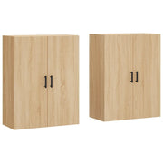 Armadietto a Muro | Mobili a Parete 2 pz Rovere Sonoma 69,5x34x90 cm