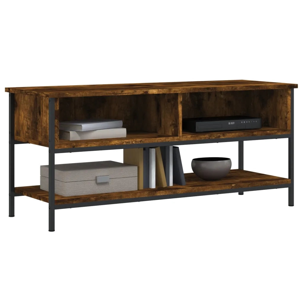 Mobile Porta TV Rovere Fumo 100x35x45 cm in Legno Multistratocod mxl 94907