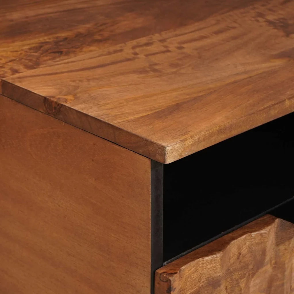 Tavolino da salotto con cassetto Marrone 80 x 54 x 40 cm