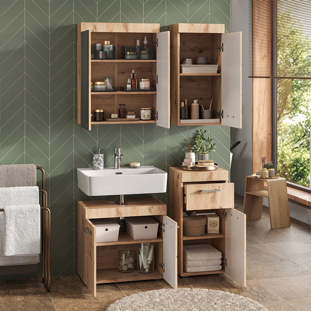 Mobile bagno Luna Quercia Wotan 37 x 77 cm Vicco