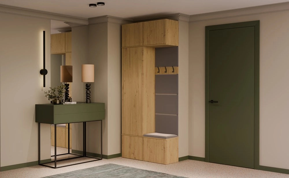 Guardaroba armadio + appendiabiti HAGA II/1sz1w rovere artisan