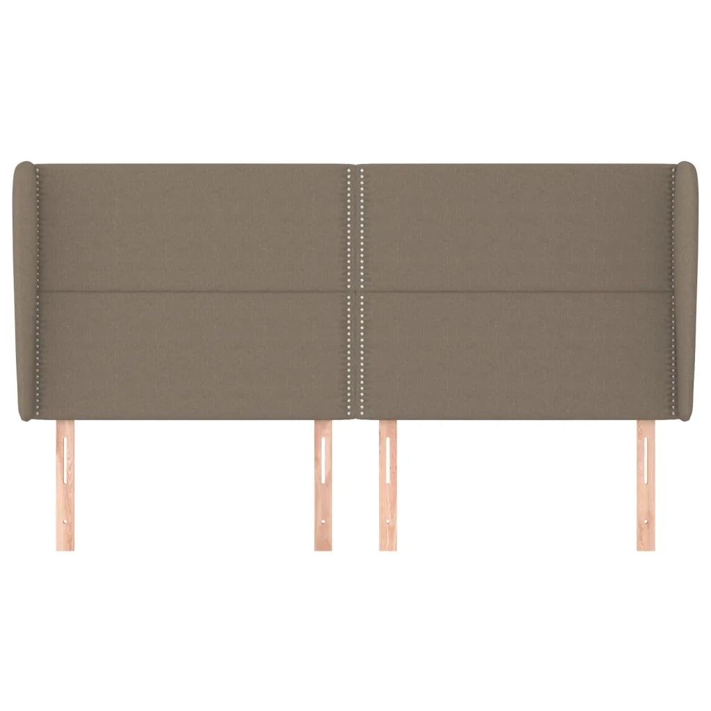 Testiera ad Orecchio Tortora 203x23x118/128 cm in Tessuto 3117842