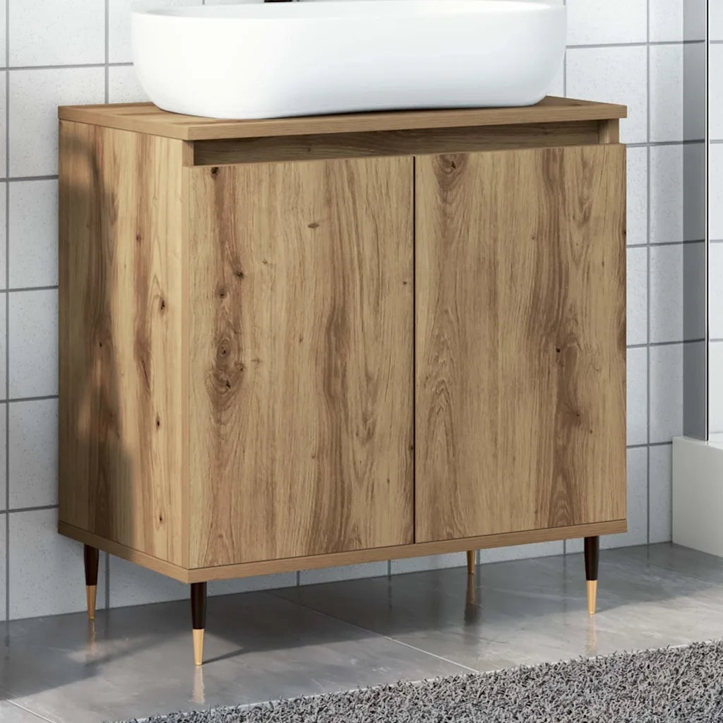 Mobile da Bagno Rovere Artigianale 58x33x60 cm in Truciolato