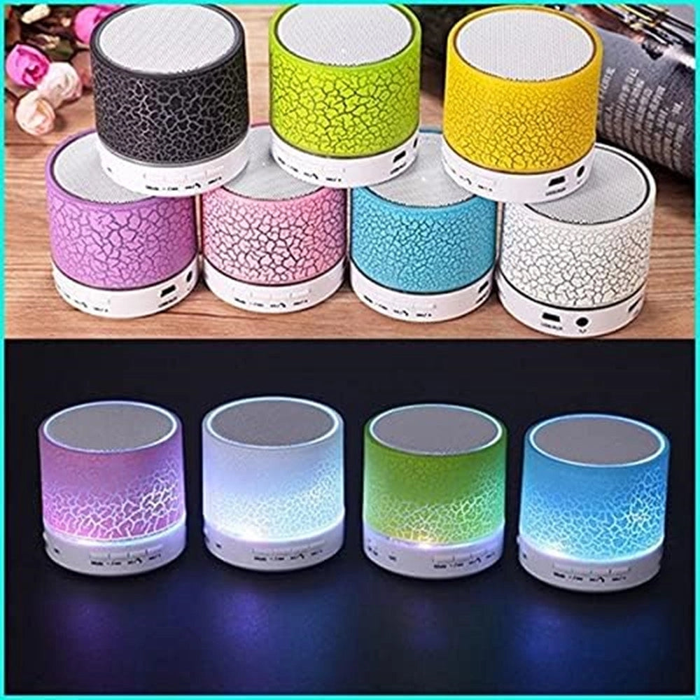 Trade Shop - Mini Altoparlante Bluetooth Con Luce Led Usb Bomboniere Regalo Per Adulti Bambini -