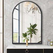 Specchio da parete curvo - decorazione d'arredamento elegante - 1 pezzo - 30 x 40 cm
