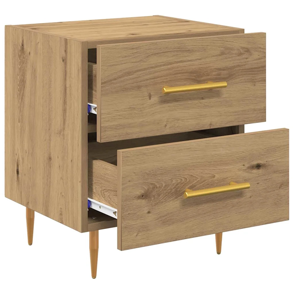 Armadio da Notte 2 pcs Rovere artigianale 40 x 35 x 47,5 cm 881998