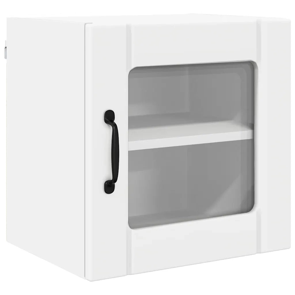 Pensile da cucina | Mobile in vetro da parete LUCCA Bianco 40 x 31 x 40 cm