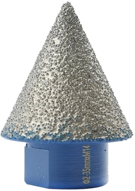 Freesboor a diamante 35 mm - Fresa a diamante con dita - Fresa a diamante con avvitino M14 - Afschuinen - Polijsten - Tecnologia di frese a vuoto - Fresa a diamante con tecnologia di frese a vuoto
