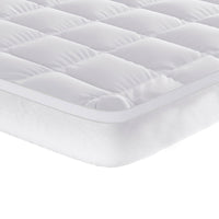 Topper Singolo Trapuntato 800 gr/mq con Fascia Coprimaterasso Morfeo Bianco
