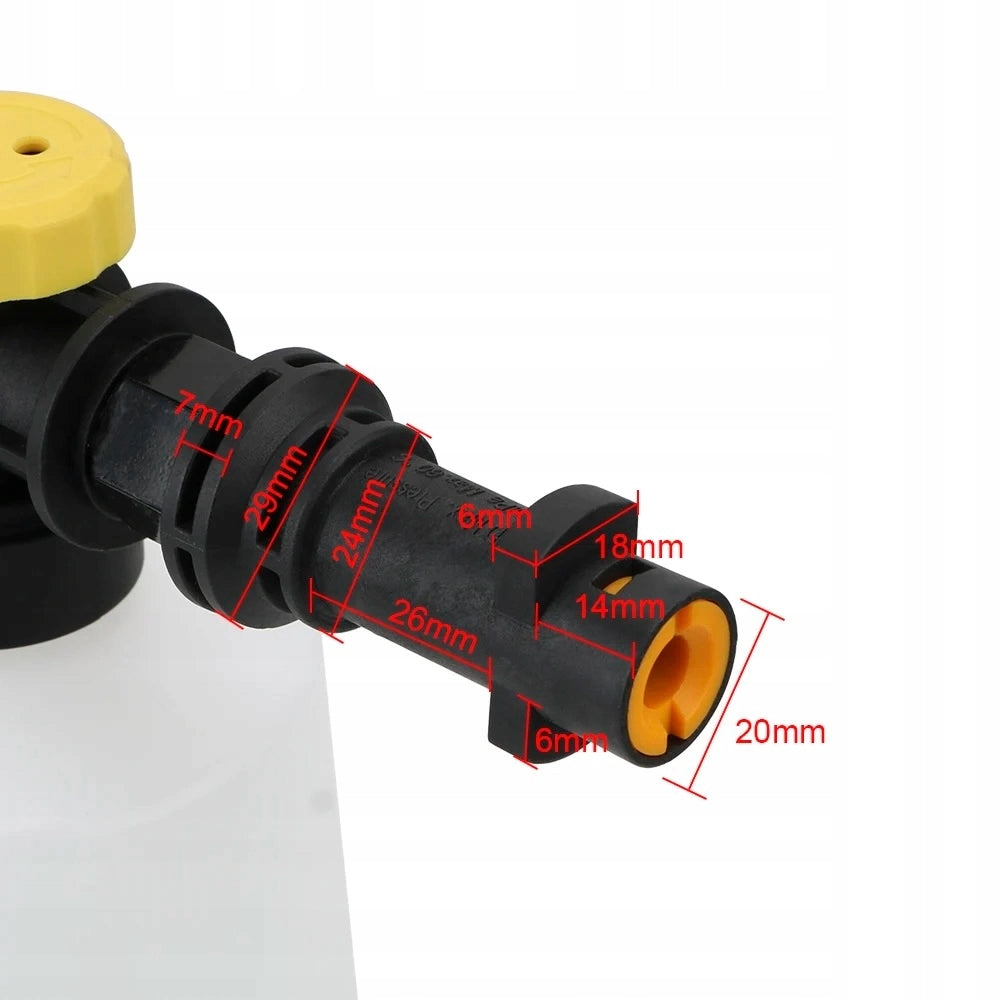 Pianificatore di Schiuma 750ml Compatibile con Idropulitrice Kärcher K2-K7 – Attacco Bayonet
