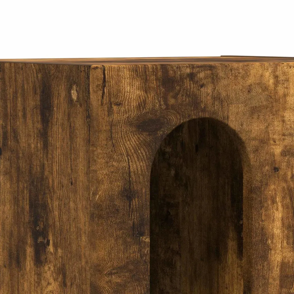 Comodino ELST Rovere fumé 40 x 35 x 50 cm Legno ingegnerizzato 891254