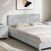 Testiera da Muro HAARLEM Grigio Cemento Legno ingegnerizzato 896938