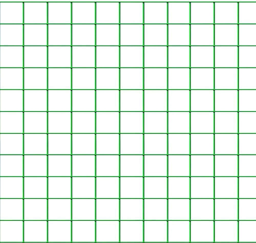 Confine RETE PER RECINZIONI PLAST. maglia mm.12x12 Ø filo mm.1,20 H cm.150 col. Verde