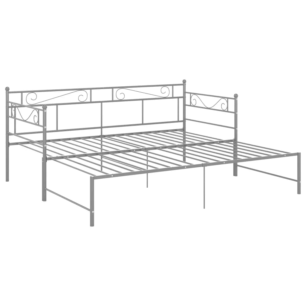 Telaio Divano letto | Sof¨¤ letto | Letto singolo Estraibile Grigio in Metallo 90x200 cm