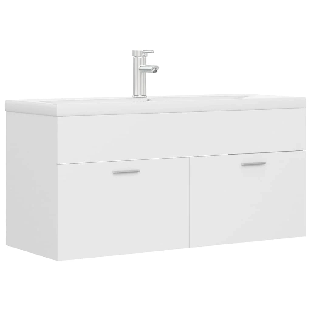 Mobile lavabo con lavabo integrato 100 x 38,5 x 46 cm truciolare bianco 02_0006422