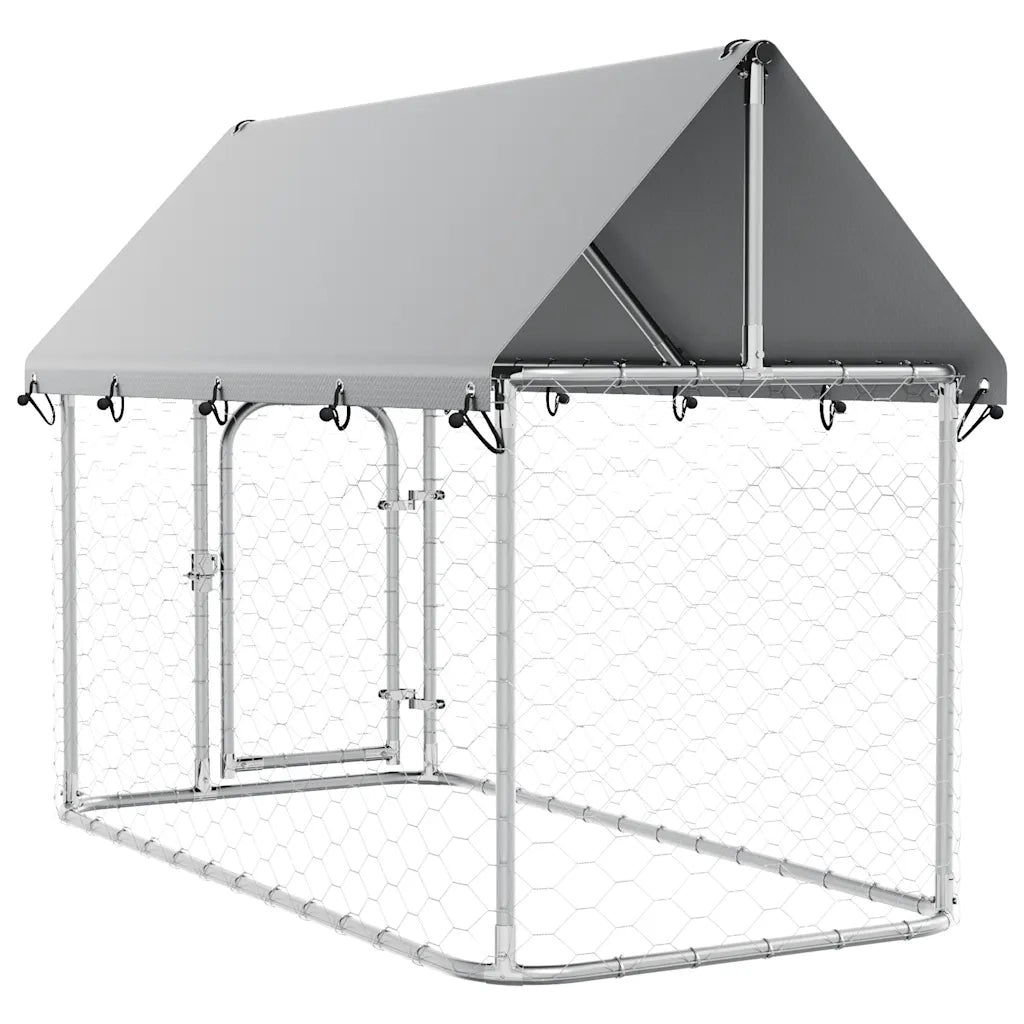 Gabbia per Cani da Esterno con Tetto 200x100x150 cm 171496