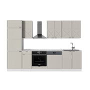 Vicco Cucina componibile Grigio/beige/bianco 300 cm senza piano di lavoro