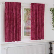 Tende in Velluto 2 pcs Rosso vino 175 x 140 cm Velluto 4107679