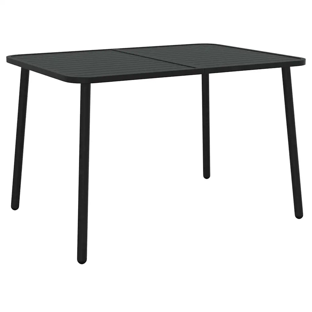 Set da Pranzo da Giardino 5 pz | Set Salotto da Giardino in Acciaio Antracite