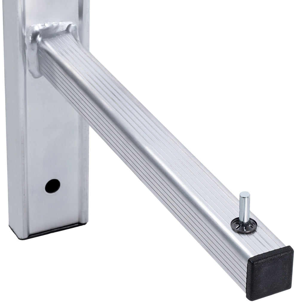 Supporto da parete KADAX per scala, gancio in alluminio, 2 pezzi, portata 80 kg