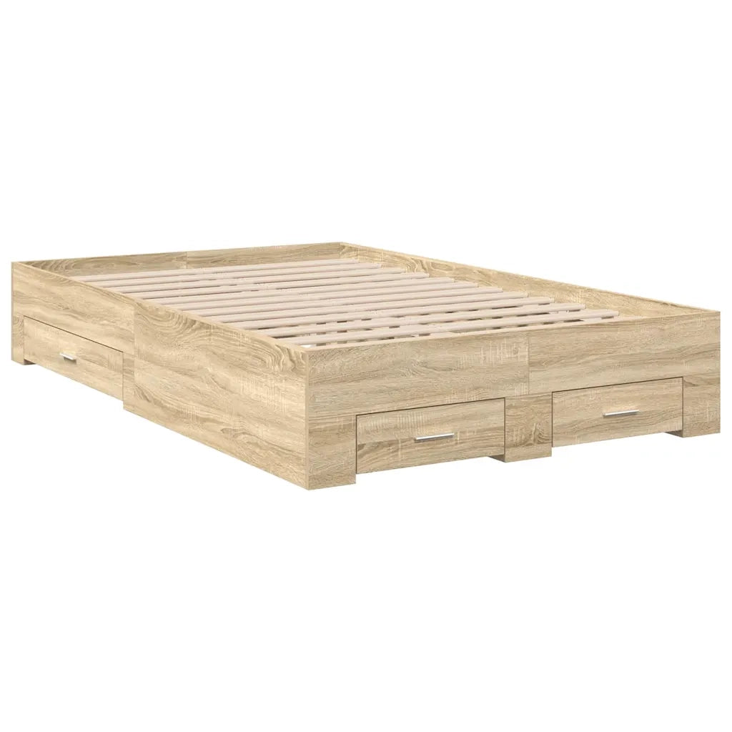 Struttura del letto Marrone 120 x 200 cm Legno multistrato 3345114