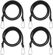 Cinture di gomma per bagagli 100 cm - 4 pezzi - Cinture elastiche per bagagli - Adatti per auto e camion - Ideali per uso all'aperto - Cordoncini elastici