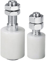 Rulli di scorrimento industriale in nylon | 30 mm x 40 mm | 4 pezzi | Binario di scorrimento | Rulli di guida | Rulli in nylon | Ruote di guida di scorrimento | Supporti | Ruote di pavimento | Ruote di guida di pavimento