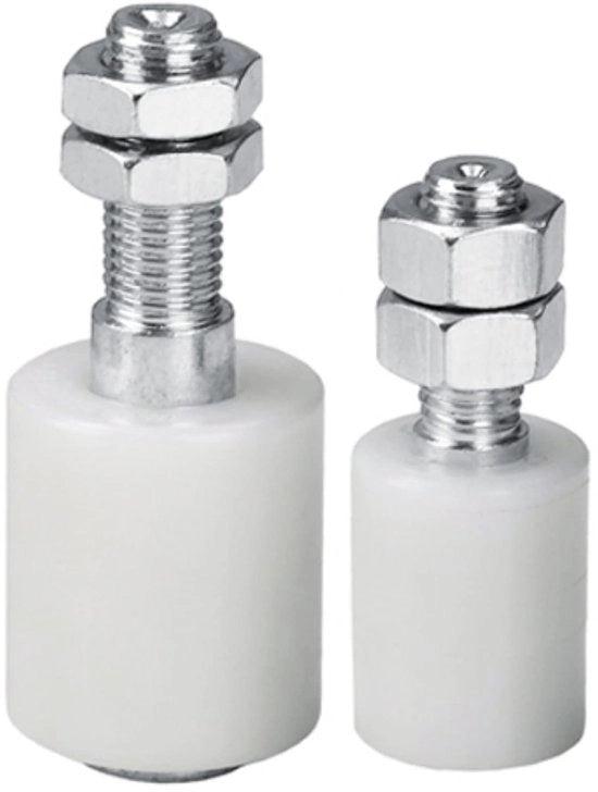 Rulli di scorrimento industriale in nylon | 30 mm x 40 mm | 4 pezzi | Binario di scorrimento | Rulli di guida | Rulli in nylon | Ruote di guida di scorrimento | Supporti | Ruote di pavimento | Ruote di guida di pavimento
