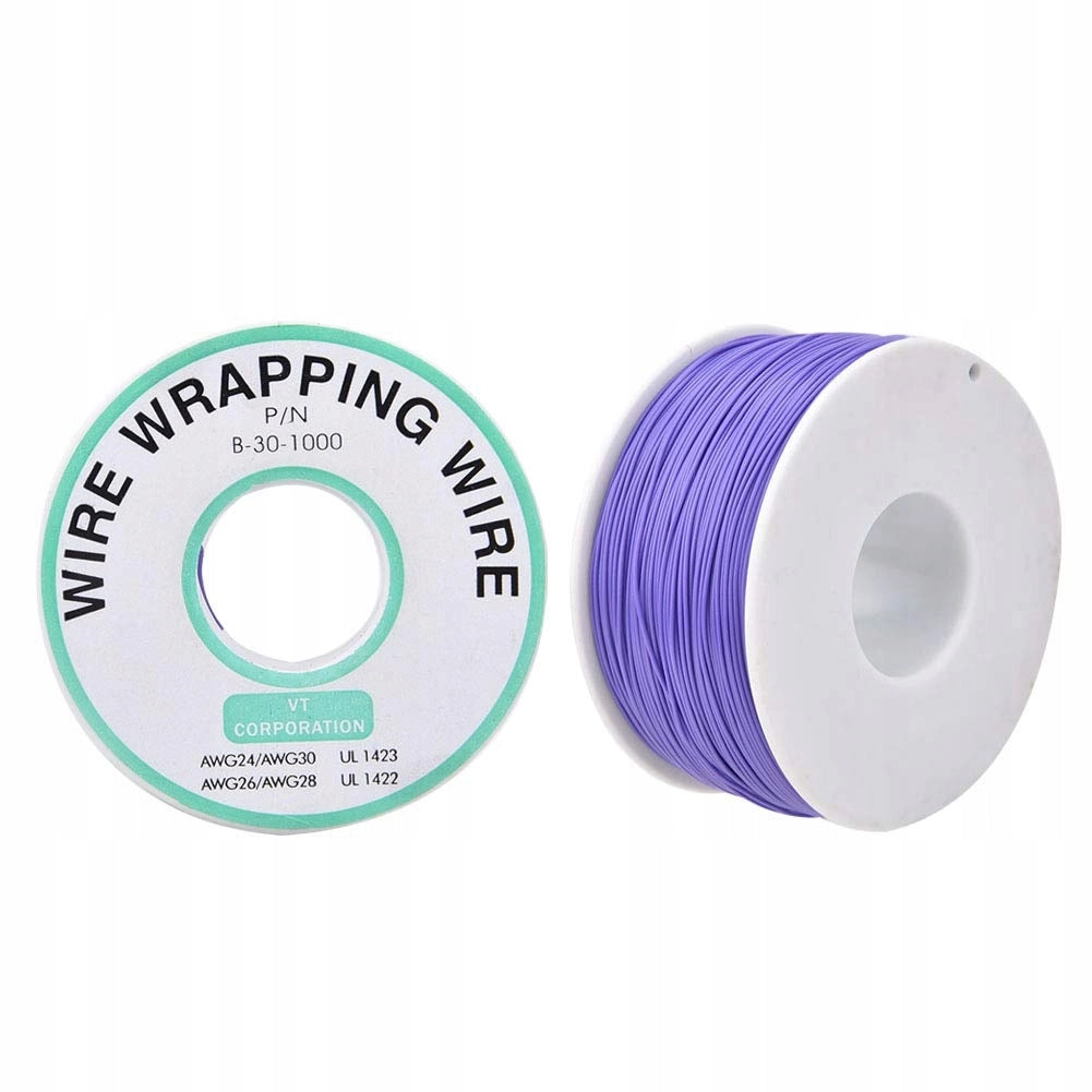 Cavo Kynar AWG 0.25mm Viola 200m – Filo di Rame Stagnato | Ø 0,60 mm, 300V, Fino a 105°C