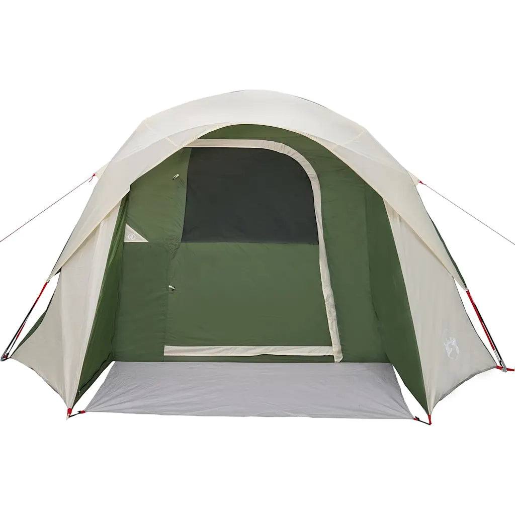 Tenda da Campeggio a Cabina per 4 Persone Verde Impermeabile 4009558