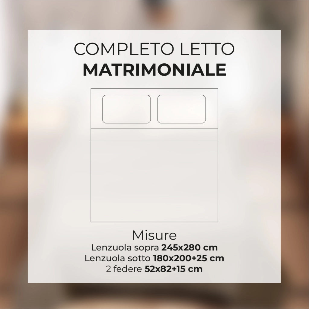 Completo Lenzuola Matrimoniale Bicolore in Tinta Unita, Cotone Certificato OEKO-TEX, Set 4 Pezzi con Lenzuolo Sopra, Sotto con Angoli e 2 Federe  Petrolio-VerdeAcido
