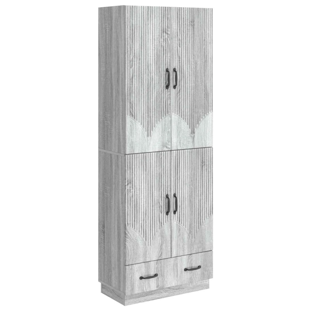 Set di armadi 2 pcs Sonoma grigio Legno ingegnerizzato 3416778
