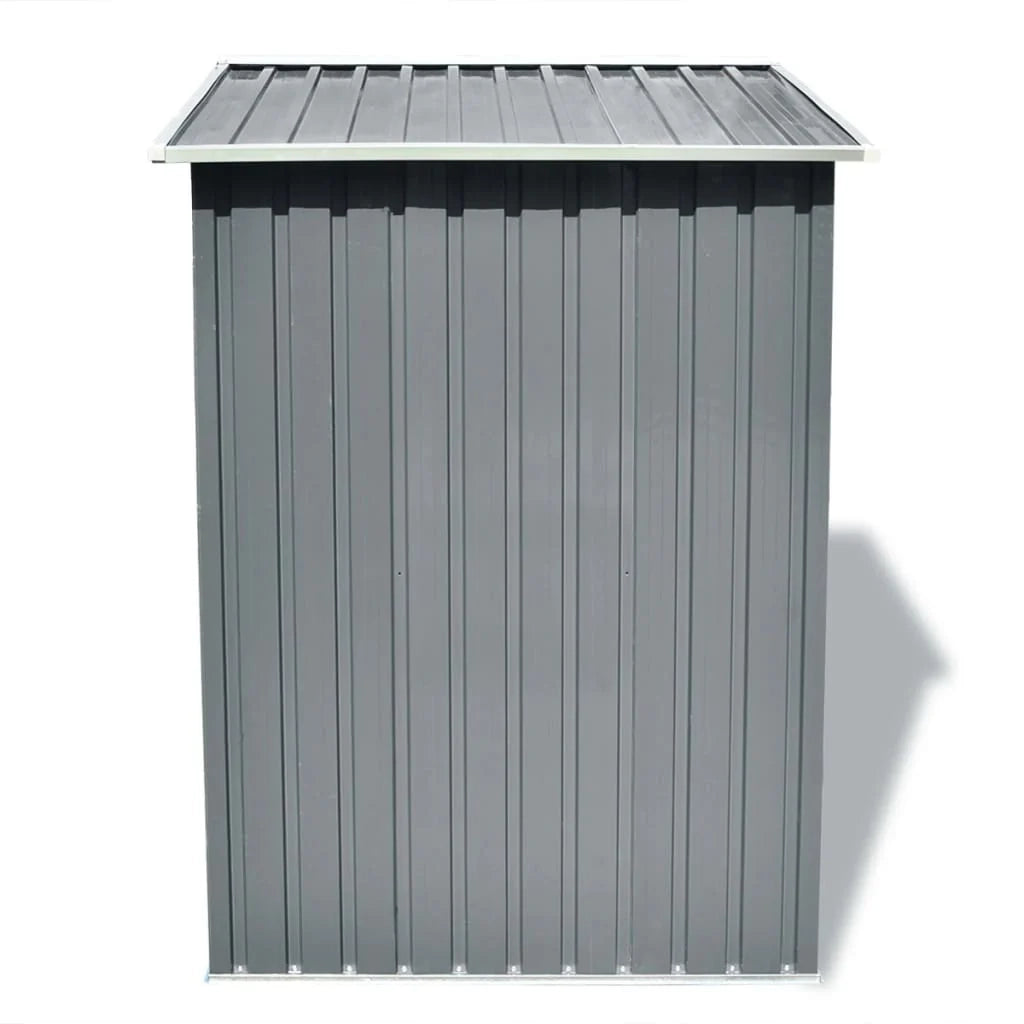 Casetta da giardino cabina ripostiglio capanno da esterno capanno per attrezzi metallo robusto 204 x 132 x 186 cm grigio 02_0022388