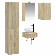 Set di mobili per il bagno 5 pcs Rovere Sonoma 3407249