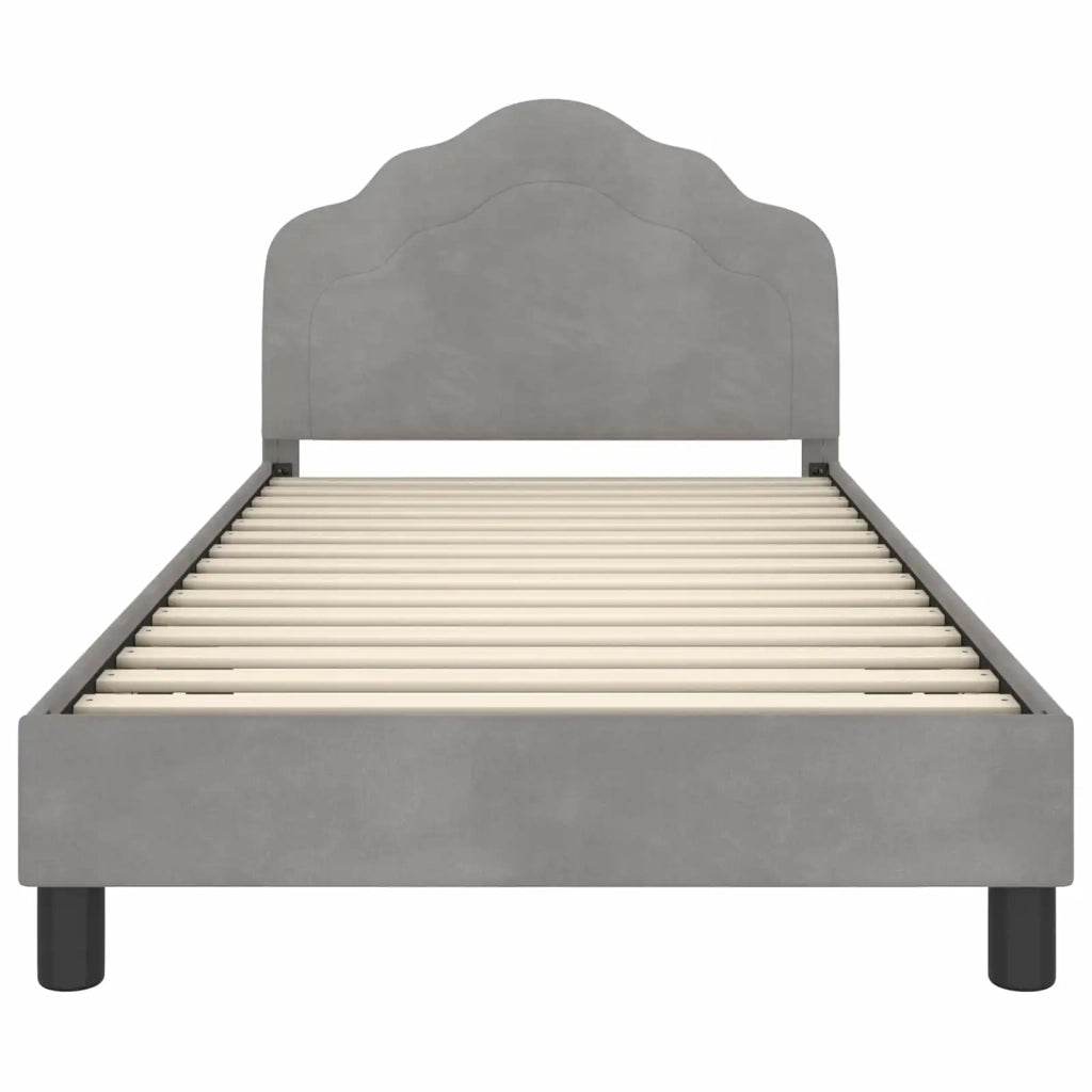 Struttura letto bambini con testata Grigio chiaro 90 x 200 cm 42010957