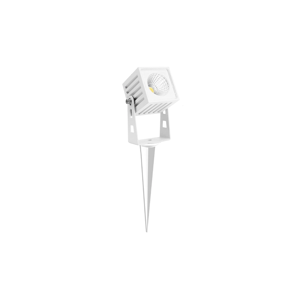 Faretto LED quadrato ZAS Beneito 7W IP65 colore bianco