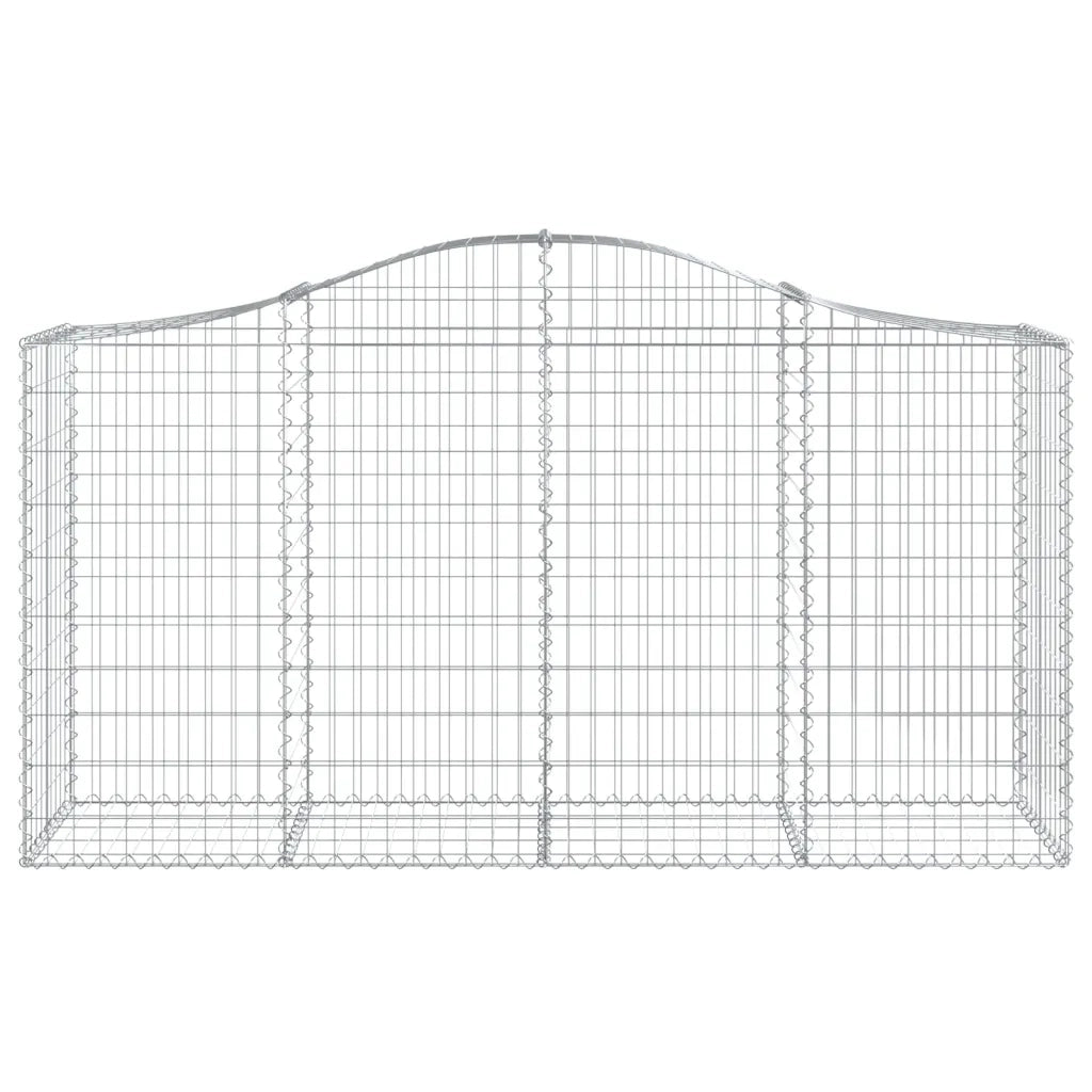 Cesto Gabbione ad Arco 200x50x100/120 cm Ferro Zincato 153395
