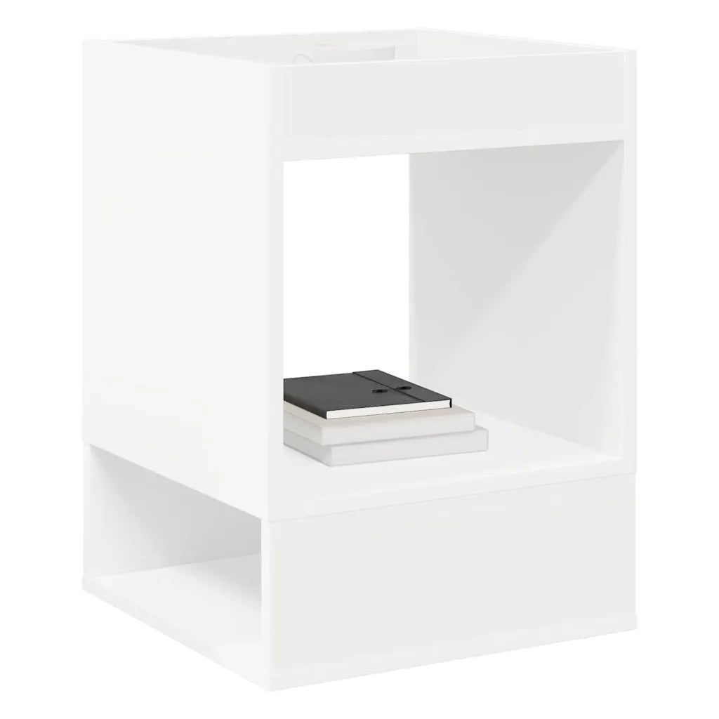Tavolino 2 pcs Bianco 40 x 40 x 56 cm Legno multistrato