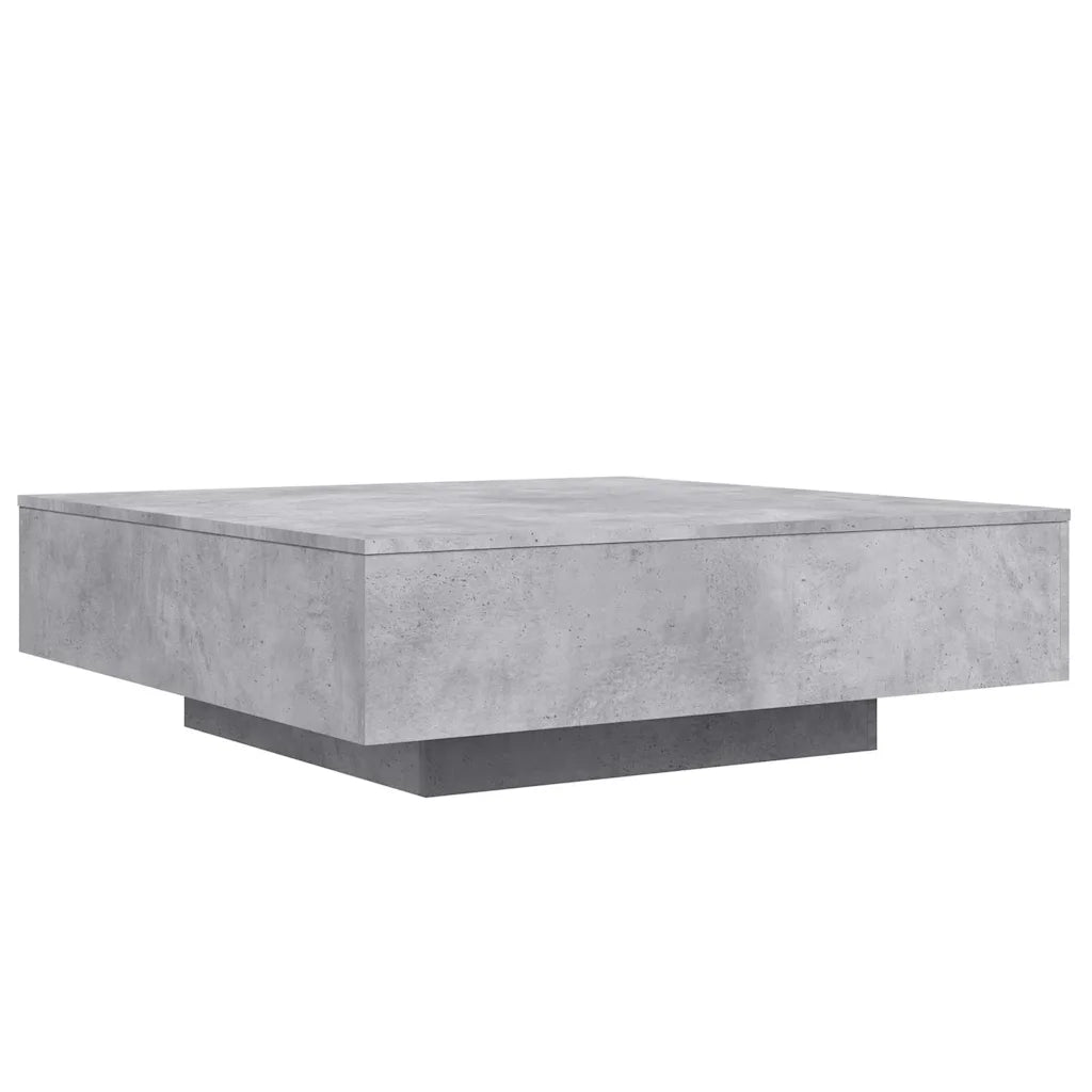 Tavolino salotto | Tavolino da caff¨¨ | Tavolino da Soggiorno Grigio Cemento 100x100x31 cm Legno Multistrato
